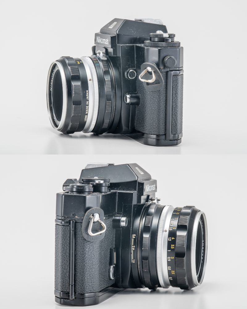 109 NIKON NIKOMAT EL 35mmフィルムカメラ Black/Non-Ai Nikkor-H Auto