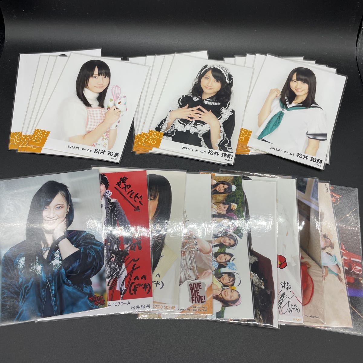 SKE48 松井玲奈 生写真 まとめ 25枚 マジすか学園 特典 直筆サイン