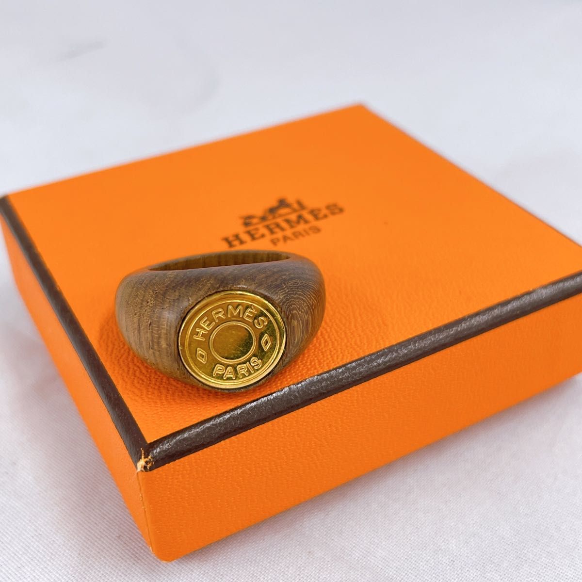 エルメス HERMES セリエ ウッドリング 木 指輪 #14 5〜#15相当 エルメス HERMES セリエ ウッドリング 木 指輪 #14 5〜#15相当