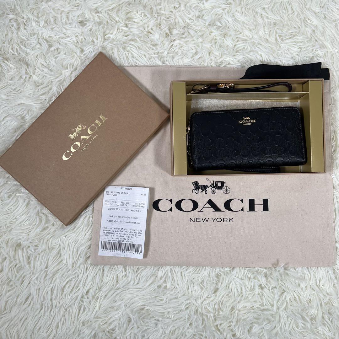 COACH コーチ シグネチャー チャームロングウォレット ギフトセット 長財布