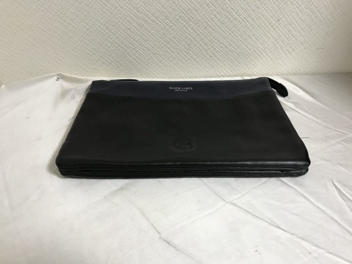 美品本物ブラックレーベルクレストブリッジBLACK LABEL本革 美品本物ブラックレーベルクレストブリッジBLACK LABEL本革