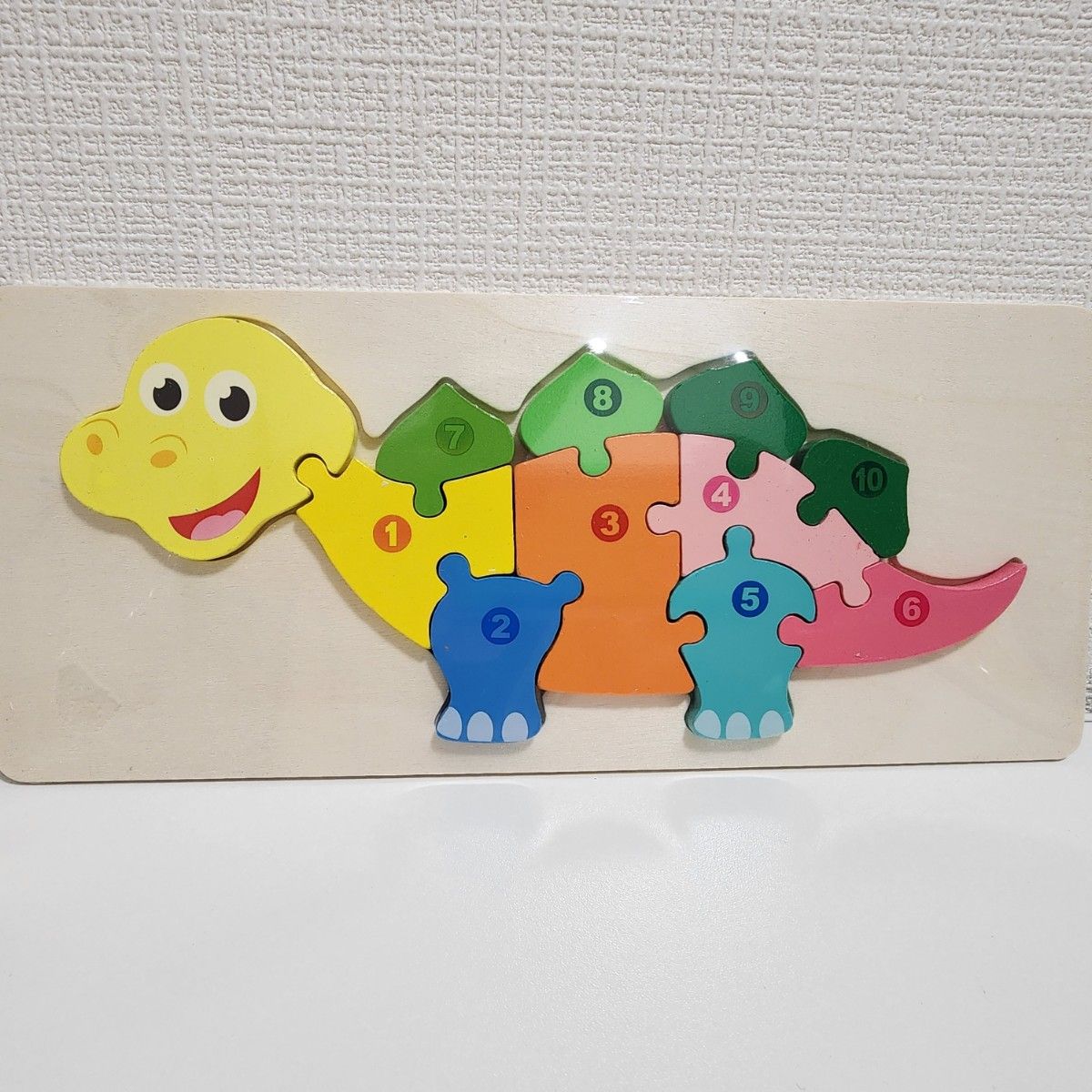 新品 木製 3D パズル いもむし モンテッソーリ 知育玩具 カラフル 数字