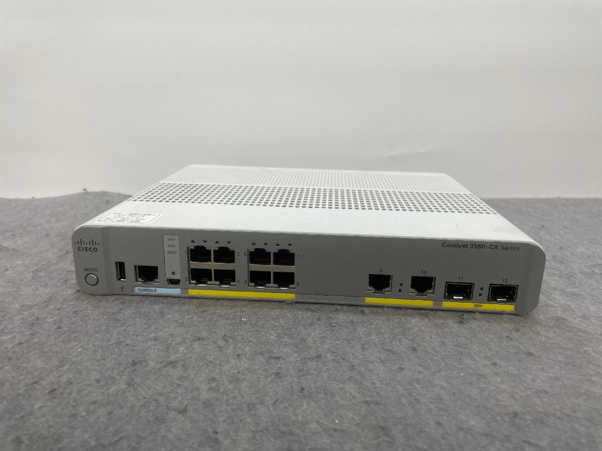 【CISCO】Catalyst 3560-CXシリーズ WS-C3560CX-8TC-S V04 初期化済 Ver 15.2(4)E4