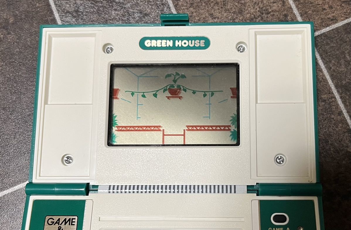 任天堂　NINTENDO ニンテンドー　ゲームウォッチ グリーンハウス GAME&WATCH GREEN HOUSE 説明書付き
