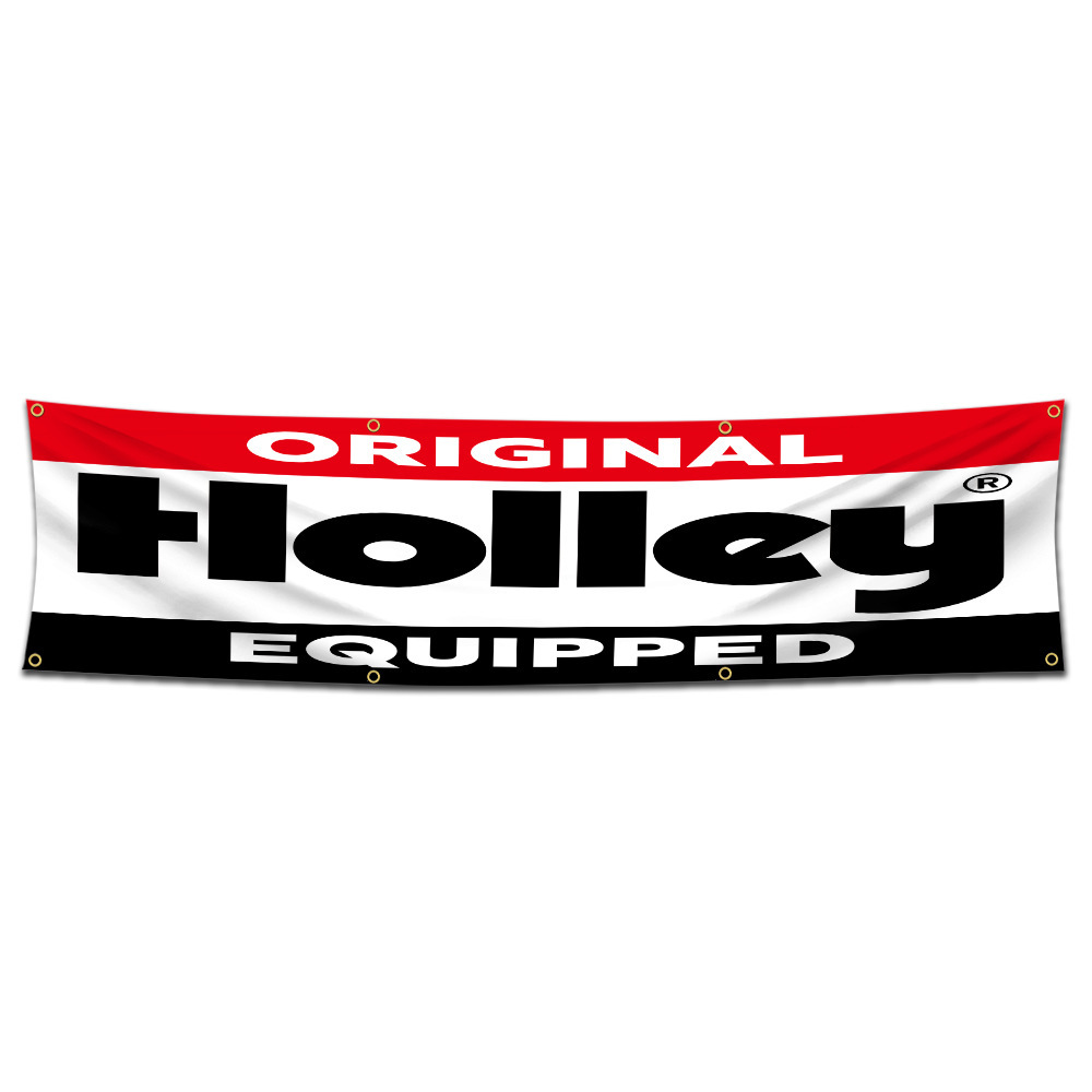 特大バナー・フラッグ「Holley Equipped タペストリー」約240ｃｍ×60ｃｍ ガレージ・お部屋のデコレーション装飾に  11530｜PayPayフリマ