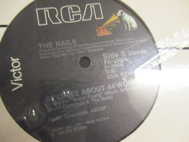 ★ The Nails ： Let It All Hang Out 12'' ☆ c/w 88 Lines About 44 Women (( New Wave Disco / 落札5点で送料当方負担_画像3