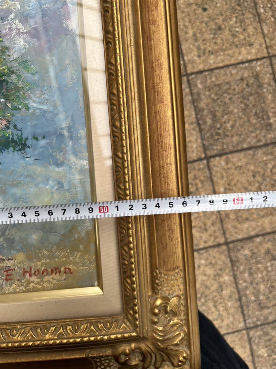 本間栄次 花 油彩 額装 絵画 美術 アート 日本画 画家 肉筆 直筆 本間栄次 花 油彩 額装 絵画 美術 アート 日本画 画家 肉筆 直筆