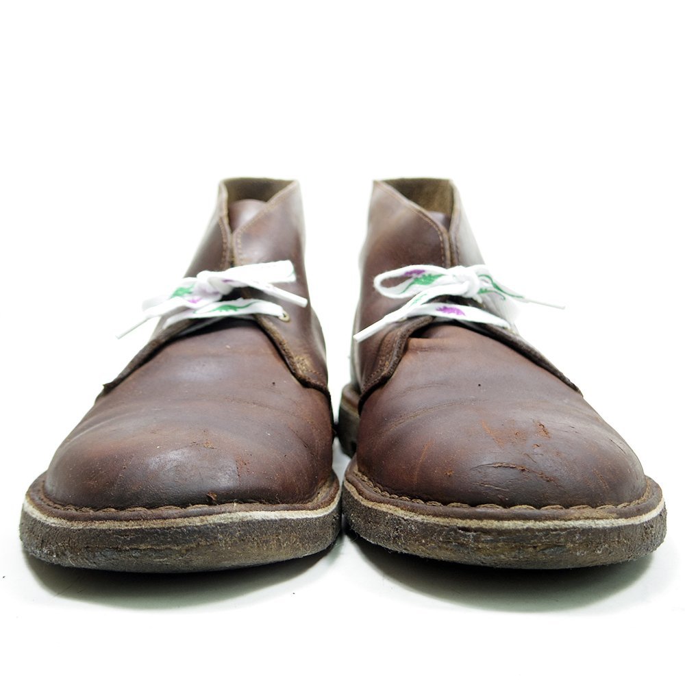 10M inscription 28cm corresponding Clarks Clarks chukka boots short boots leather Brown desert boots / U8360