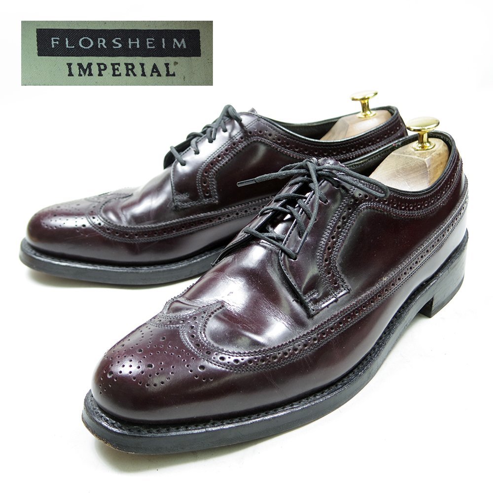 残りわずか】 10-1/2D表記 28.5cm相当 FLORSHEIM IMPERIAL