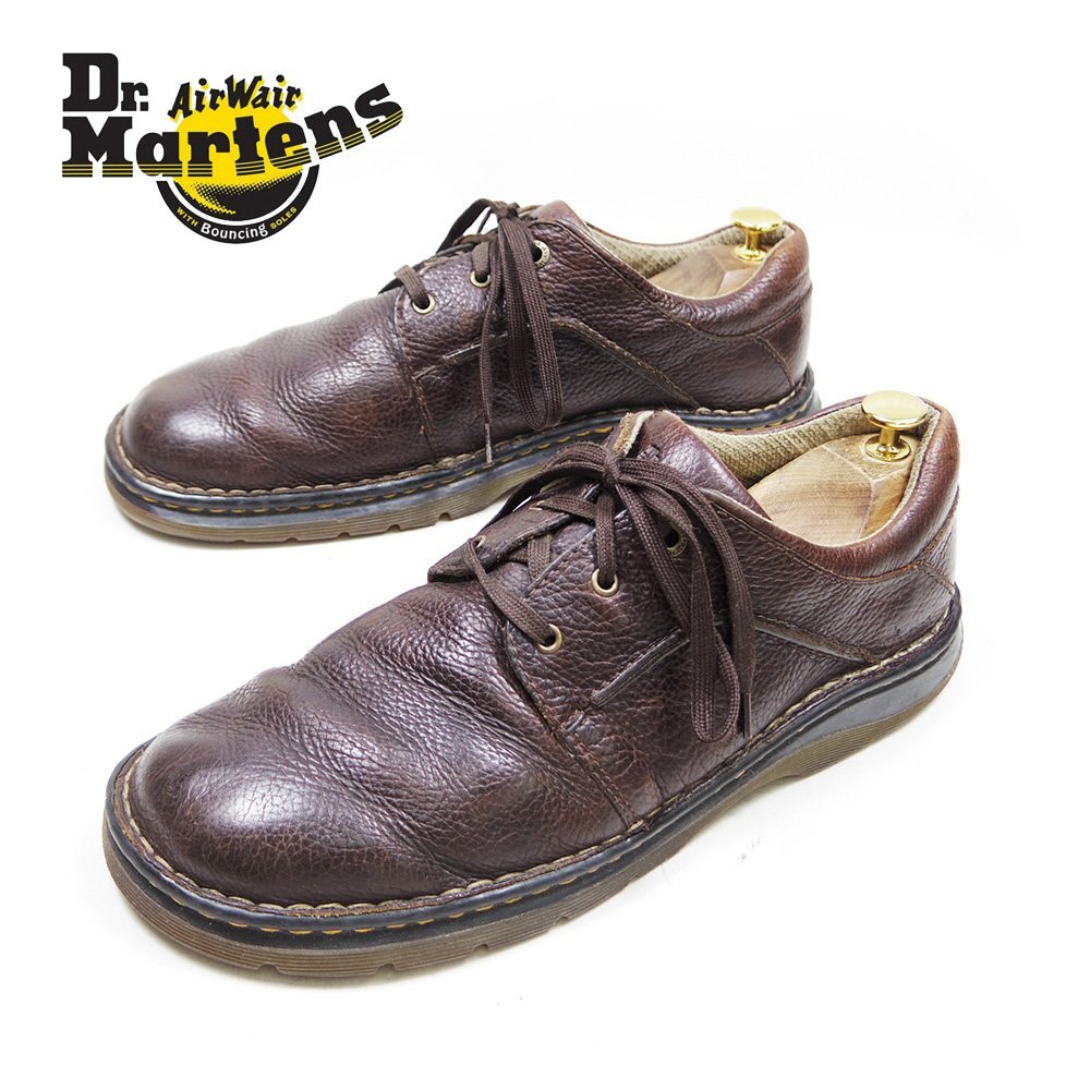 UK10 28.5cm相当 Dr.Martens ドクターマーチン 3ホール レザーシューズ 革靴 マーチン ブラウン ワークシューズ 茶 /U4201の画像1