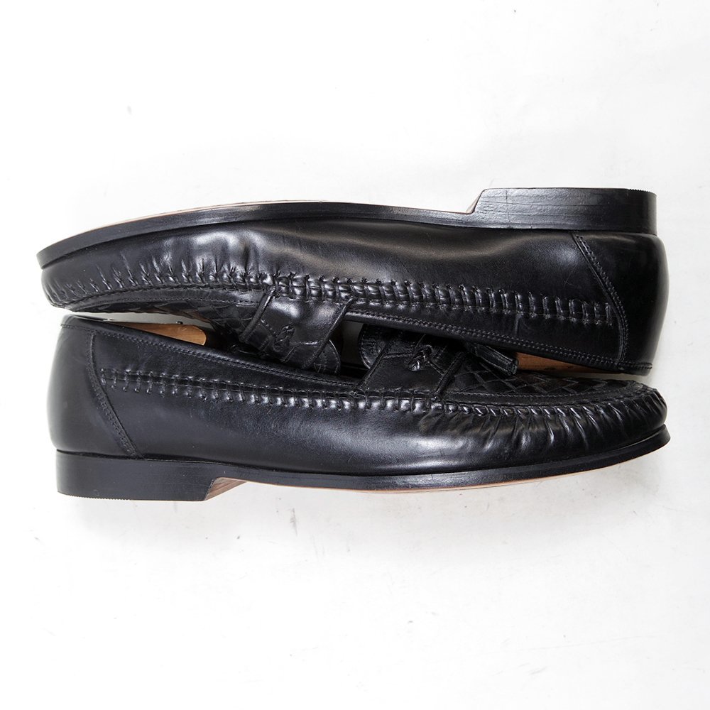 11D表記　29cm相当　G.H BASS&Co. Weejuns ジーエイチバス　ウィージャンズ タッセルローファー 革靴　レザーブラック/U8560_画像5
