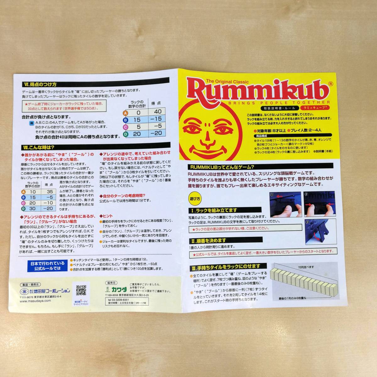 ビンテージ ボードゲーム Rummikub ラミィキューブ 頭脳戦ゲーム_画像5