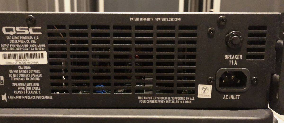 QSC GXD4 ステレオ パワーアンプ 使用少 | www.aafsil.org