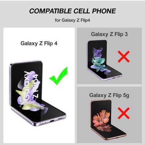 a-520 【Vizvera 】Samsung Galaxy Z Flip 4 スマホケース、 フリップ4ケースヒンジ保護 Flip 4 ケースシリコン製 全保護ケース_画像2