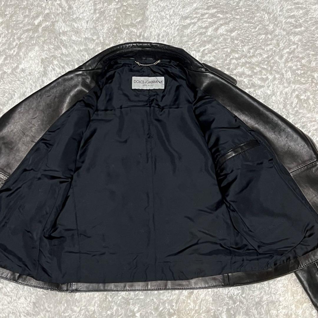 超希少 L相当 DOLCE&GABBANA ドルチェ&ガッバーナ ダブルライダース