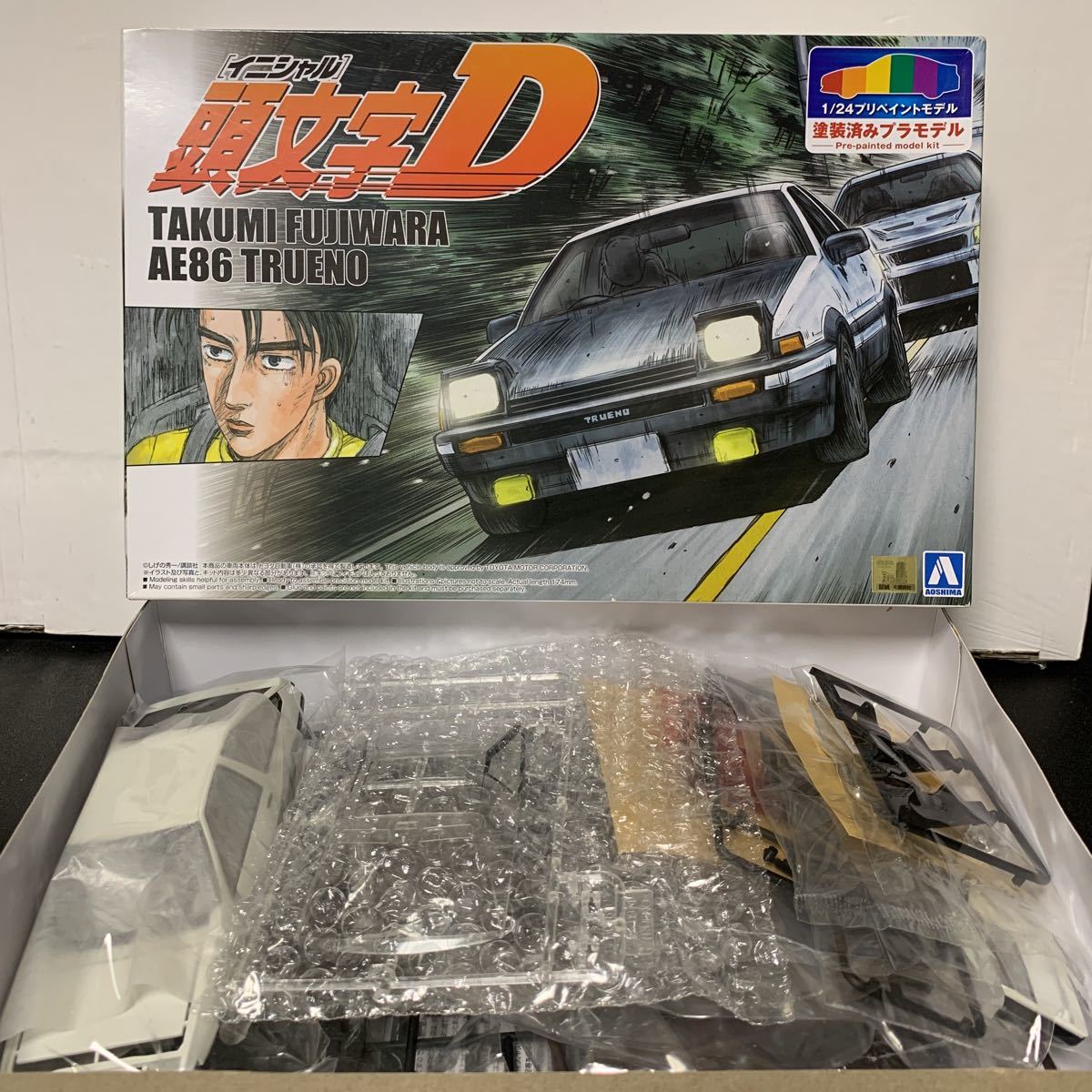 アオシマ 頭文字.1 プロジェクトD仕様訳あり 藤原拓海 トレノ
