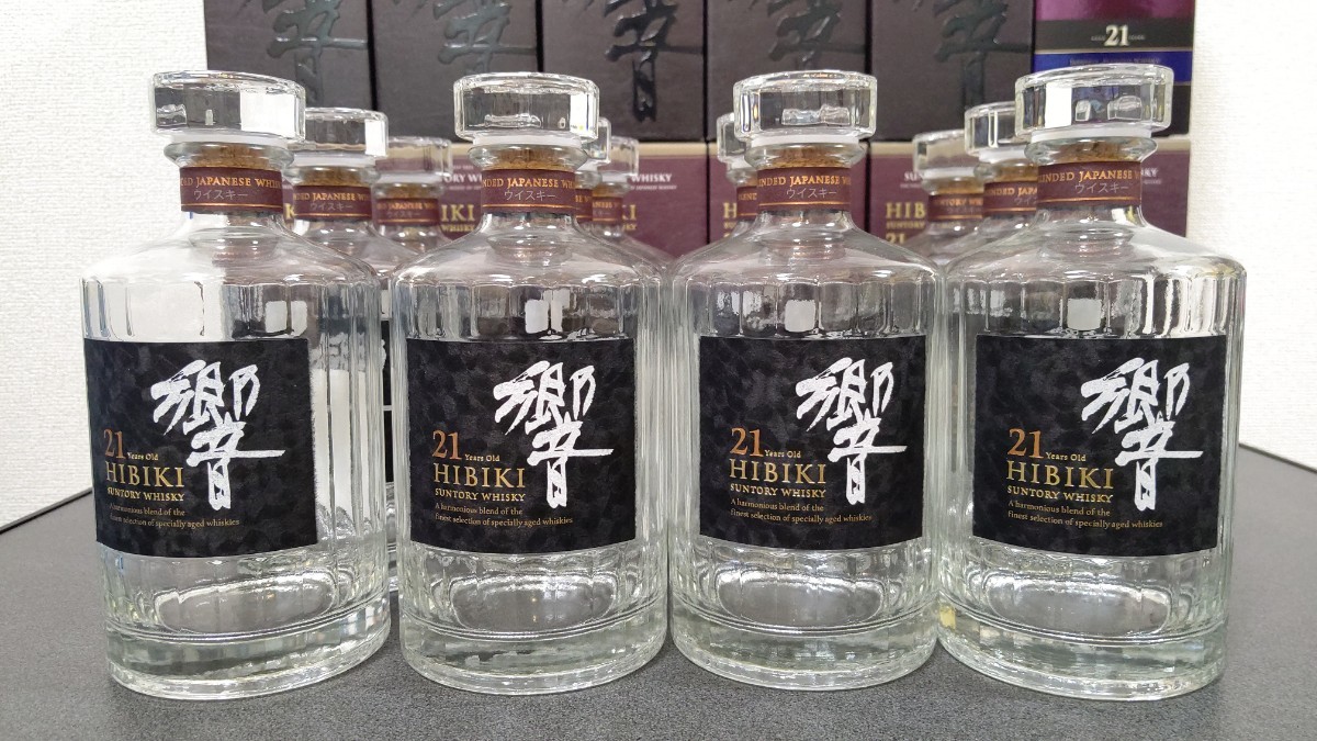 響21年 空瓶+化粧箱12本セット 響21年 SUNTORY サントリーウィスキー