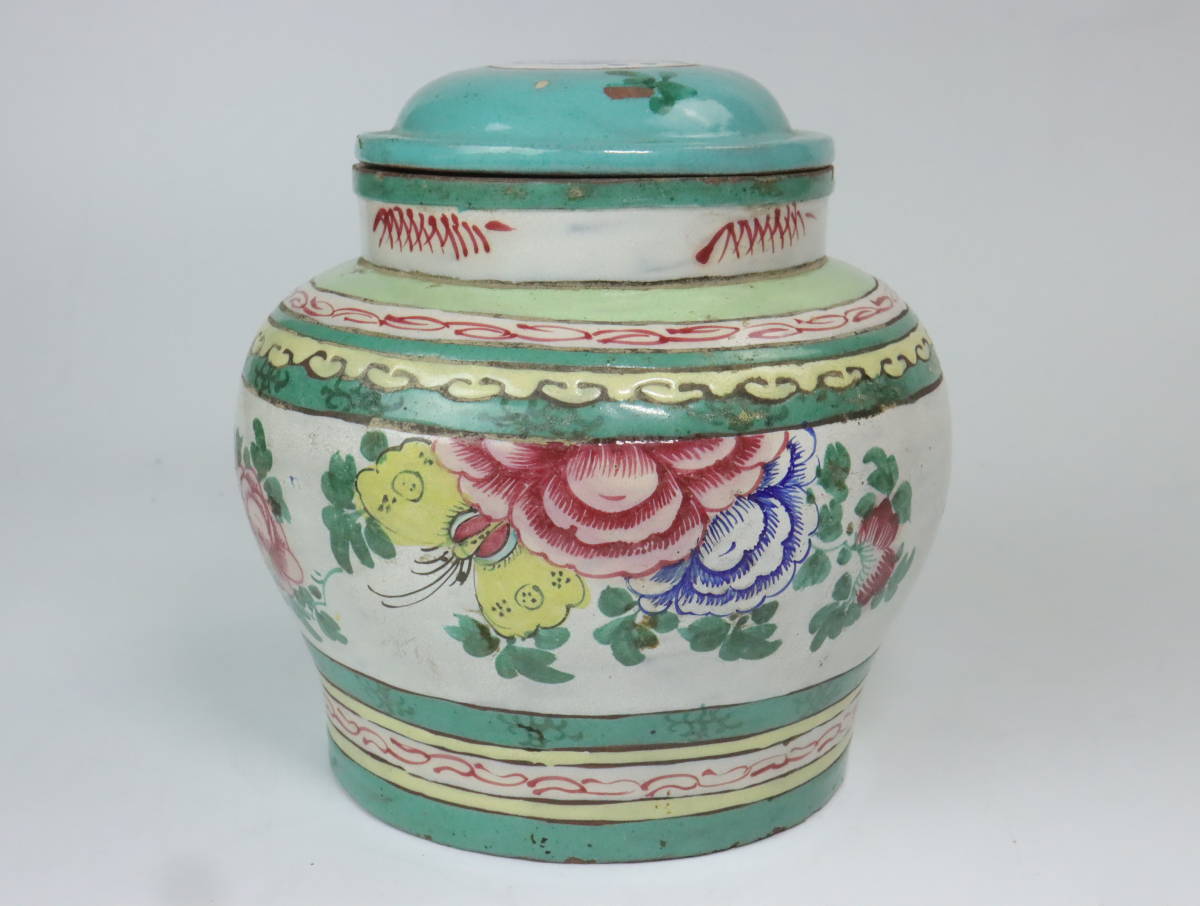 時代物 色絵紫砂壺 茶壺 茶入れ 煎茶道具 中国宜興 d06134 | www