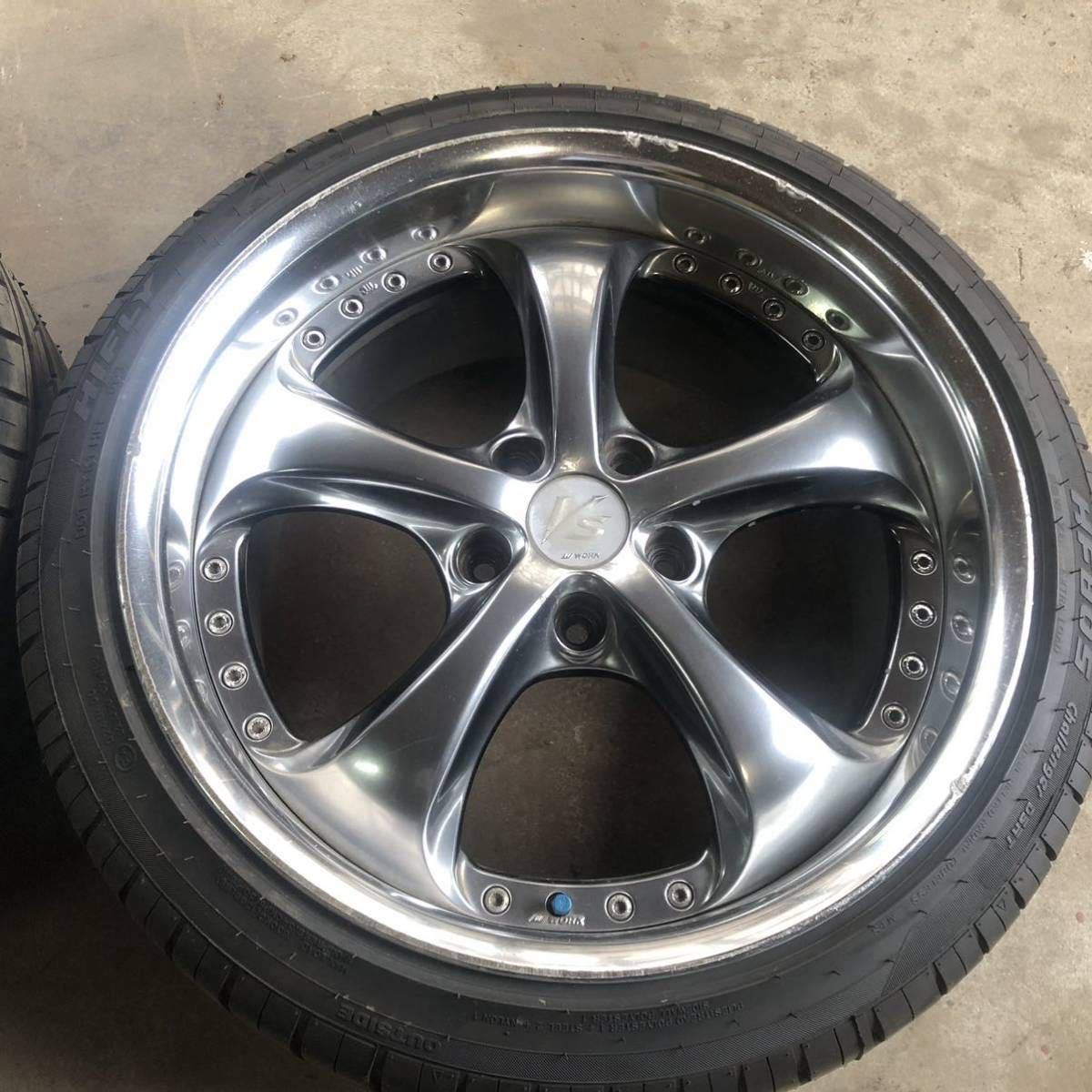 ☆絶版☆希少☆ VSKF 18インチ 9J +45 PCD114.3 リム幅 7mm work vs