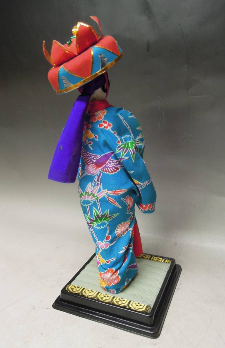 ●《　琉球人形　四つ竹人形　》　四つ竹踊り　昭和　レトロ　人形　日本人形　沖縄人形　工芸　お土産　沖縄　琉球　インテリア　置物