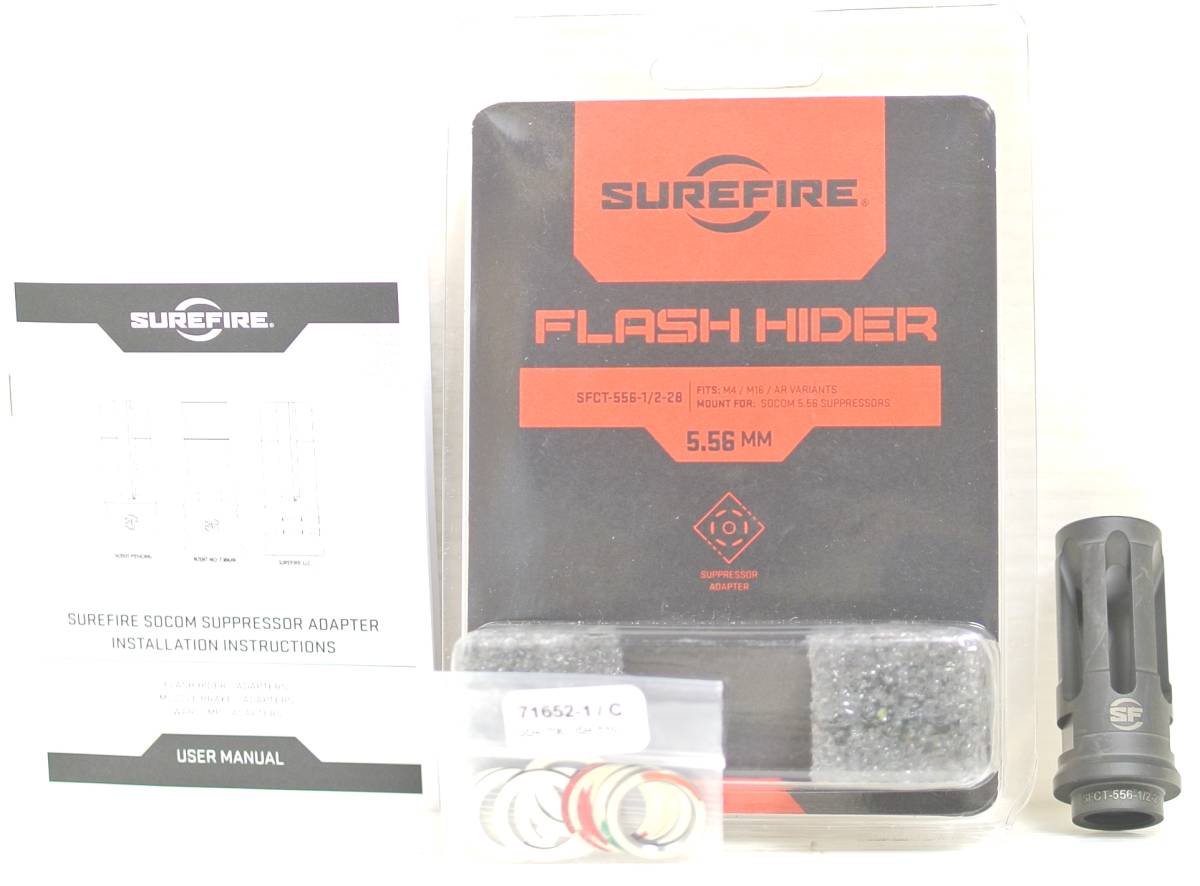実物 SUREFIRE SFCT-556 1/2-28 フラッシュハイダー シュアファイア