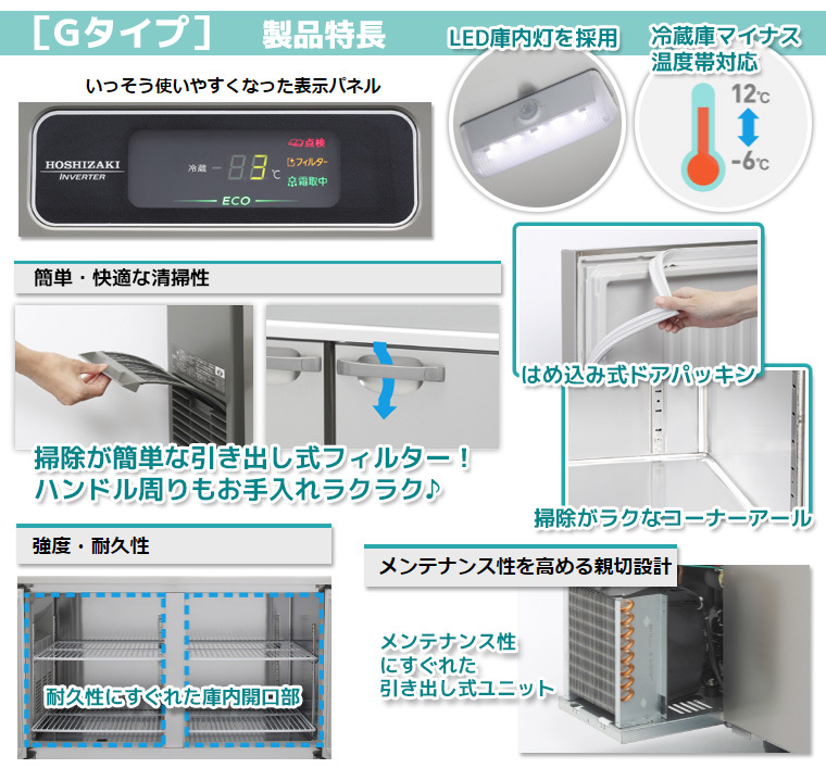 RFT-150SNG-1 ホシザキ 台下コールドテーブル冷凍冷蔵庫 別料金にて 設置 入替 回収_画像4
