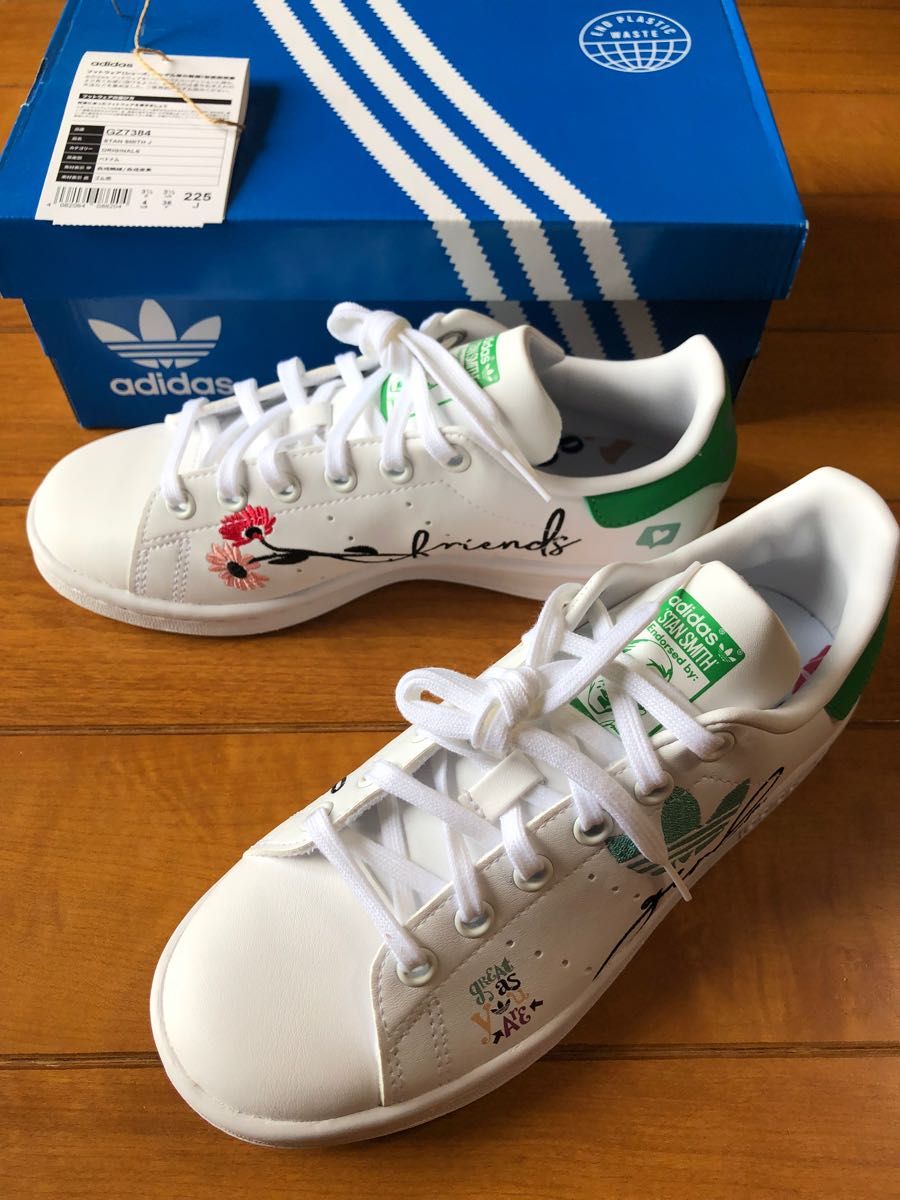 レディース ADIDAS アディダス STAN SMITH Jスタンスミス 22 5 新品未