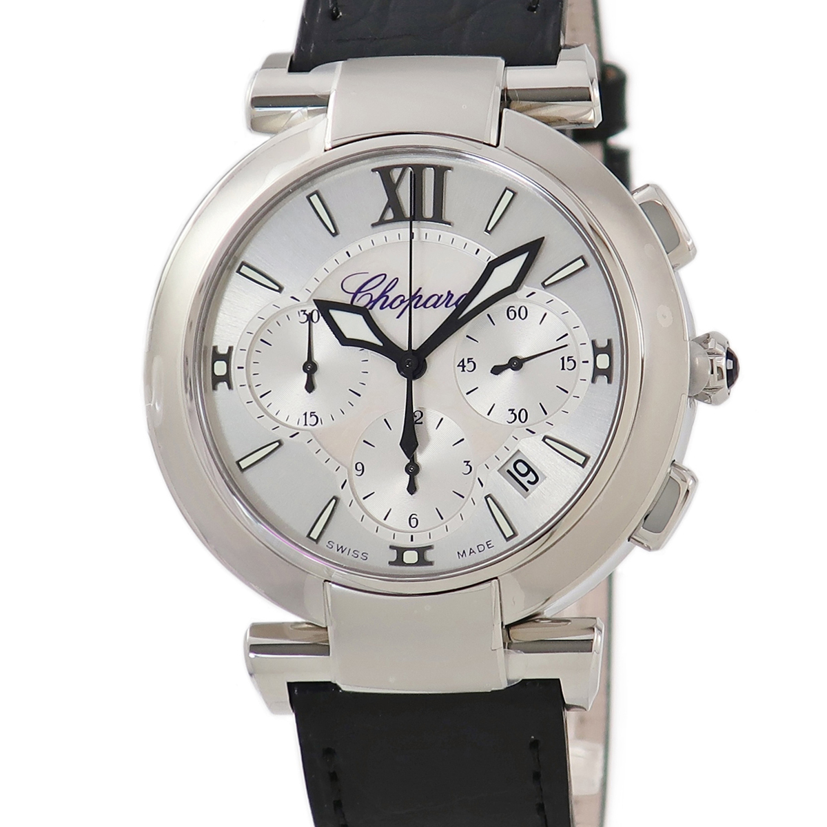 【3年保証】 ショパール インペリアーレ クロノグラフ 388549-3001 未使用 シェル ローマン バー 自動巻き メンズ 腕時計