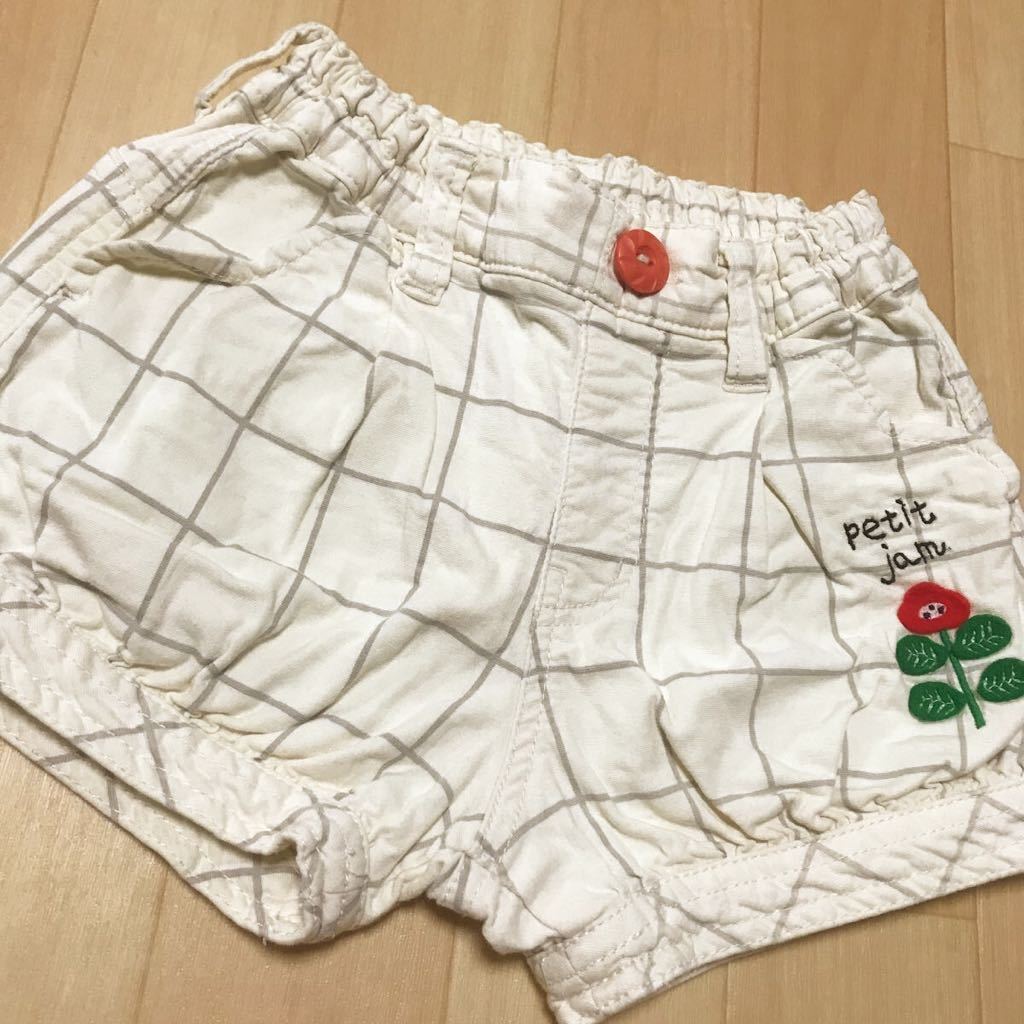 短パン　半ズボン　ズボン　ショートパンツ　　プチジャム petit jam 100サイズ a16_画像1