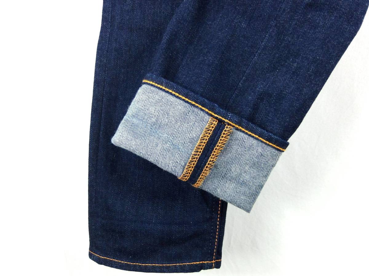 ■BIG JOHN ビッグジョン MMM105D / NEEDLE LEG DENIM SKINNY / 日本製 / メンズ / インディゴ ストレッチ スキニー デニムパンツ size 28_画像10