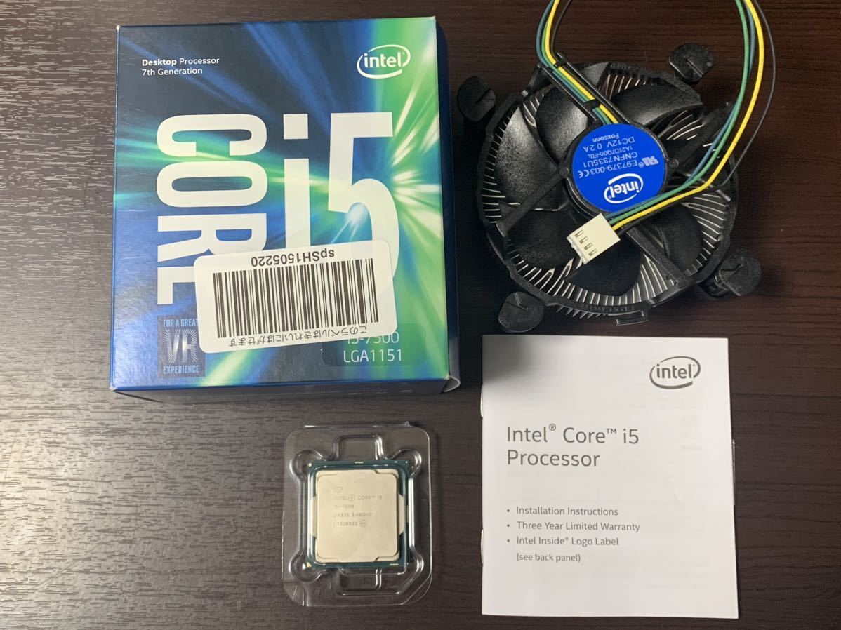 付属品完備】INTELインテルCPU Core i5 7500 BOX (LGA1151) (3 4 付属品完備】INTELインテルCPU Core i5 7500 BOX (LGA1151) (3 4