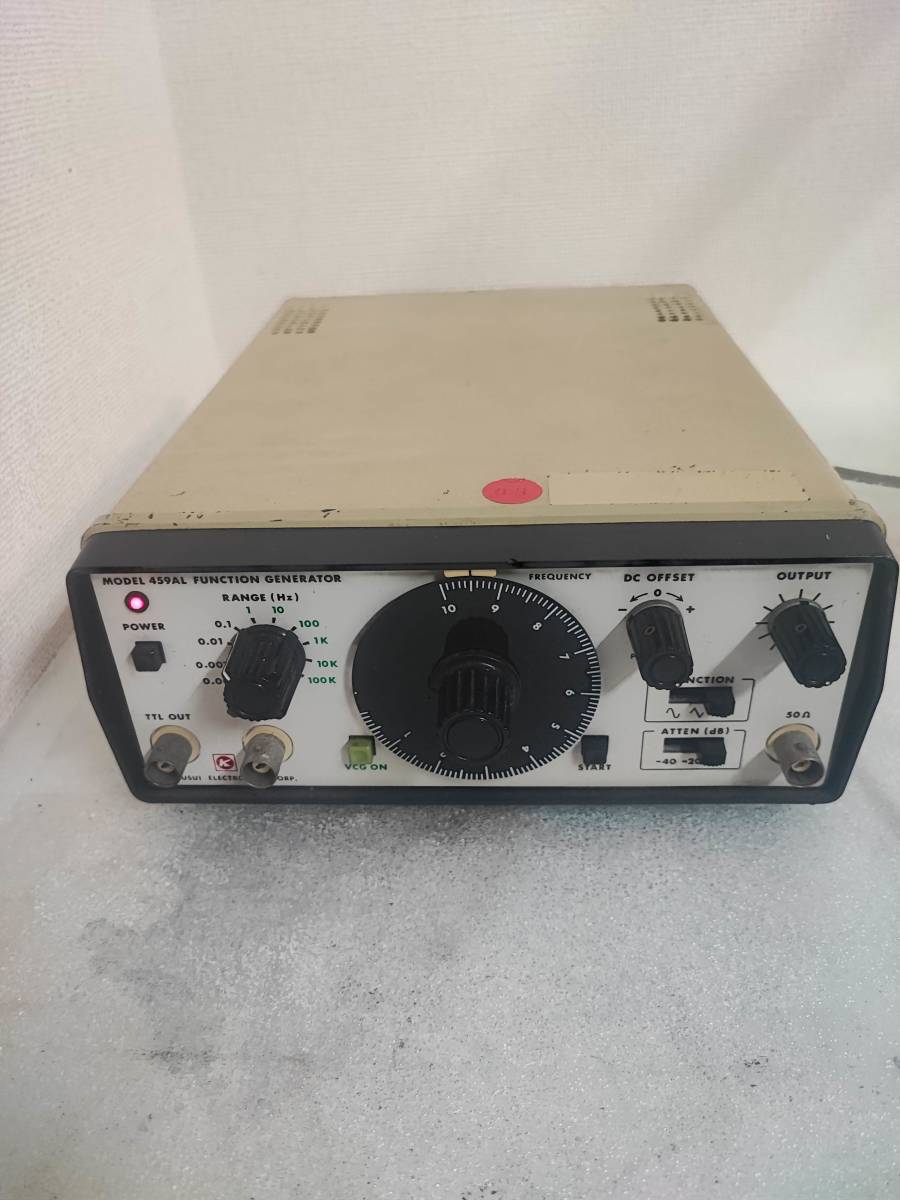 KIKUSUI / 菊水 / ファンクション ジェネレータ / FUNCTION GENERATOR / 459AL ①の画像1