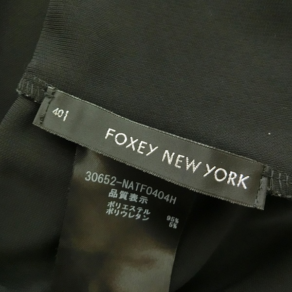 #snc フォクシーニューヨーク FOXEY NEW YORK カットソー 40 黒 半袖 レディース [704998]_画像5