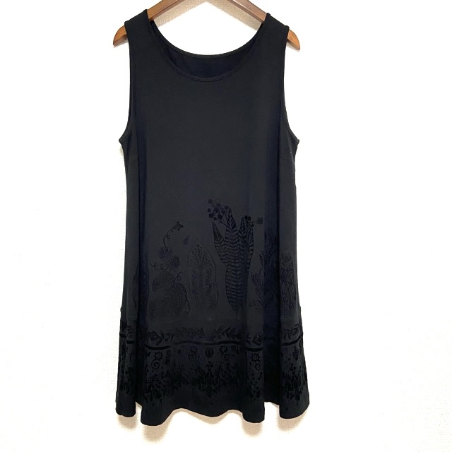 #snctokkoTOKUKO1erVOL tunic 9 black pattern no sleeve lady's [815526]