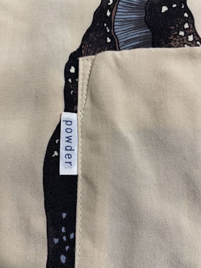 下迫秀樹『powder』総柄シャツ オープンカラーシャツ アロハ 下迫秀樹『powder』総柄シャツ オープンカラーシャツ アロハ