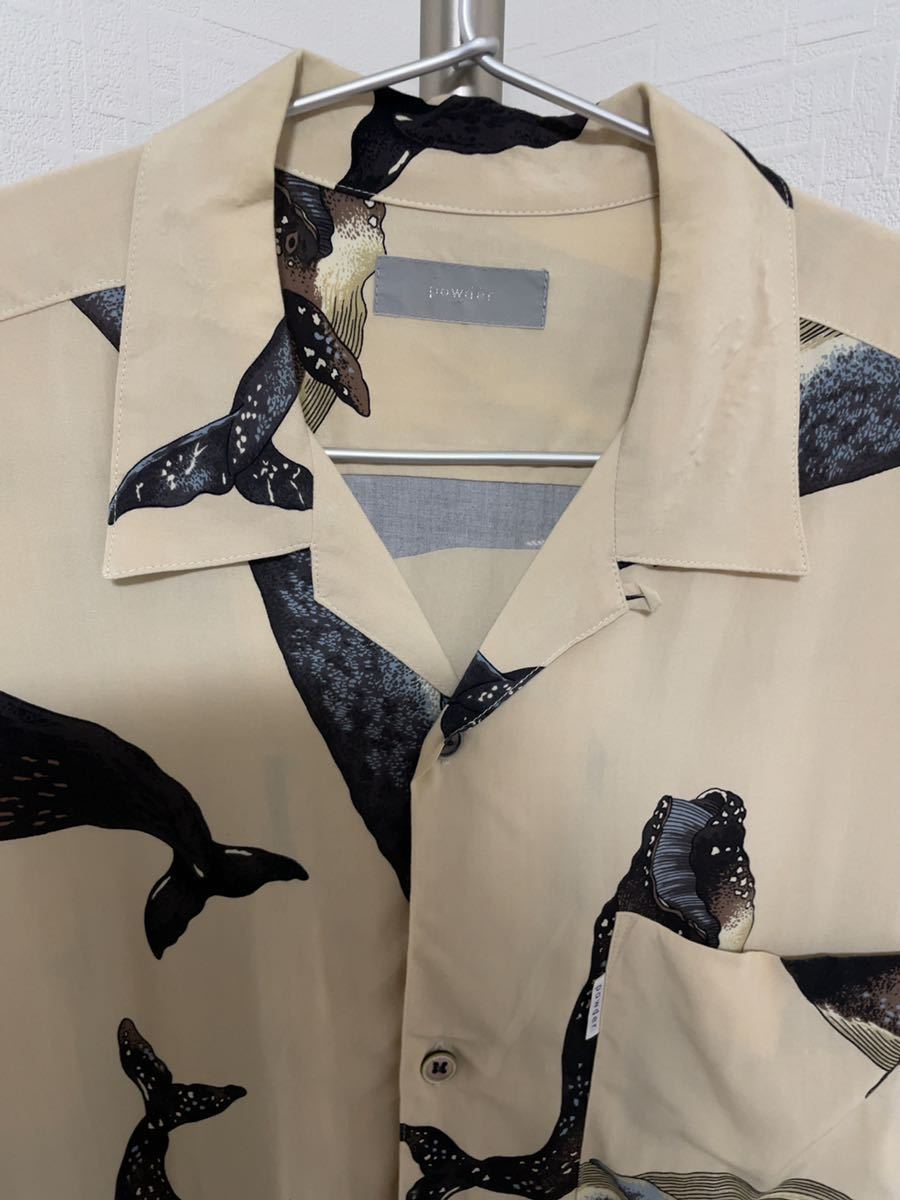 下迫秀樹『powder』総柄シャツ オープンカラーシャツ アロハ 下迫秀樹『powder』総柄シャツ オープンカラーシャツ アロハ