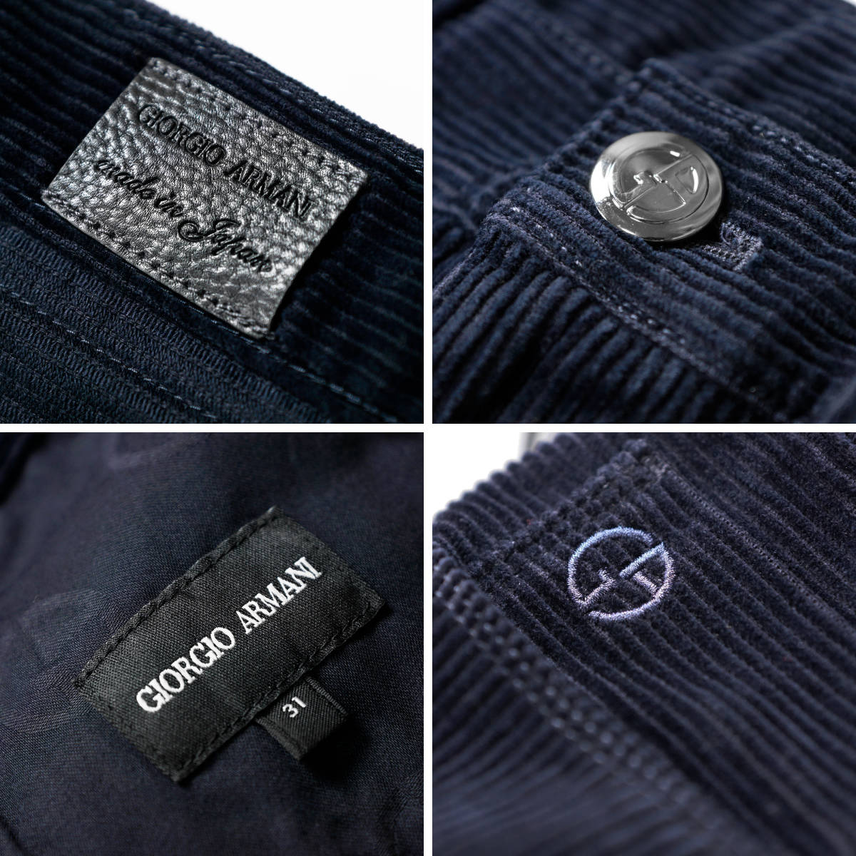 清潔感抜群 日本製/新品【GIORGIO ARMANI】贅沢の極/最高級ジャパン