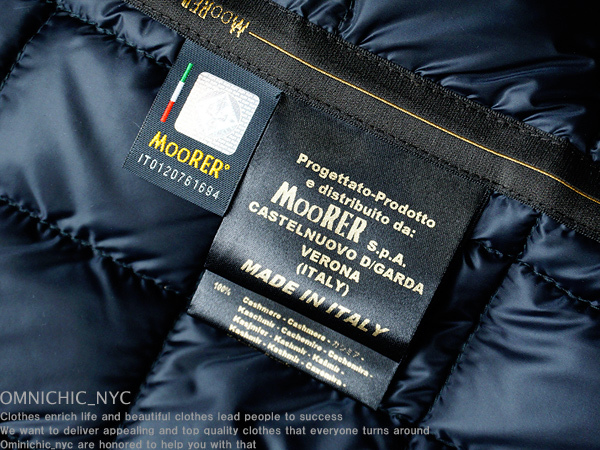 ■新品54万【MOORER】ムーレー紳士の頂点!贅沢極上ロロピアーナ100%カシミア艶感撥水ダウンコート52/MADE IN ITALY/日本サイズXL相当 C452_画像9