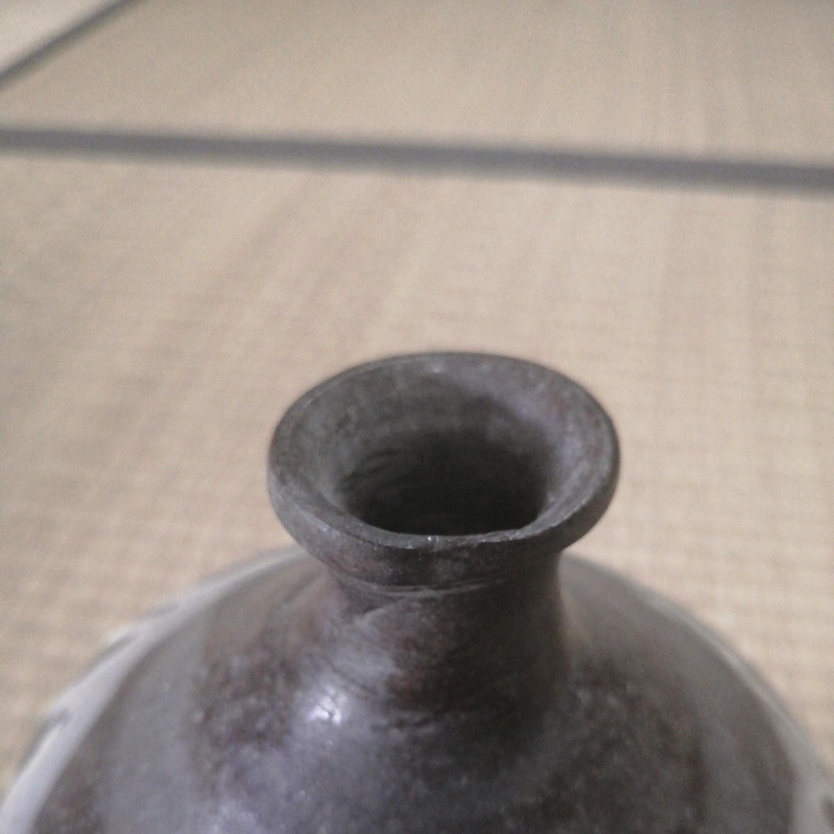 古唐津 内野山窯徳利 江戸後期 唐津 徳利 酒器 T82f4 - 酒器 古唐津 内野山窯徳利 江戸後期 唐津 徳利 酒器 T82f4 - 酒器