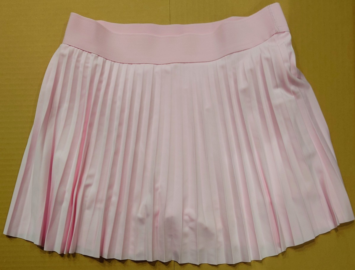 中古☆プリーツ スコート ピンク Lサイズ インナー付き ボールポケット両サイドあり スパッツ テニス 部活 他 レディース ウェア 匿名 JChere雅虎拍卖代购 アンダースパッツ付 スコート 水色 L 卓球 バドミントン テニス