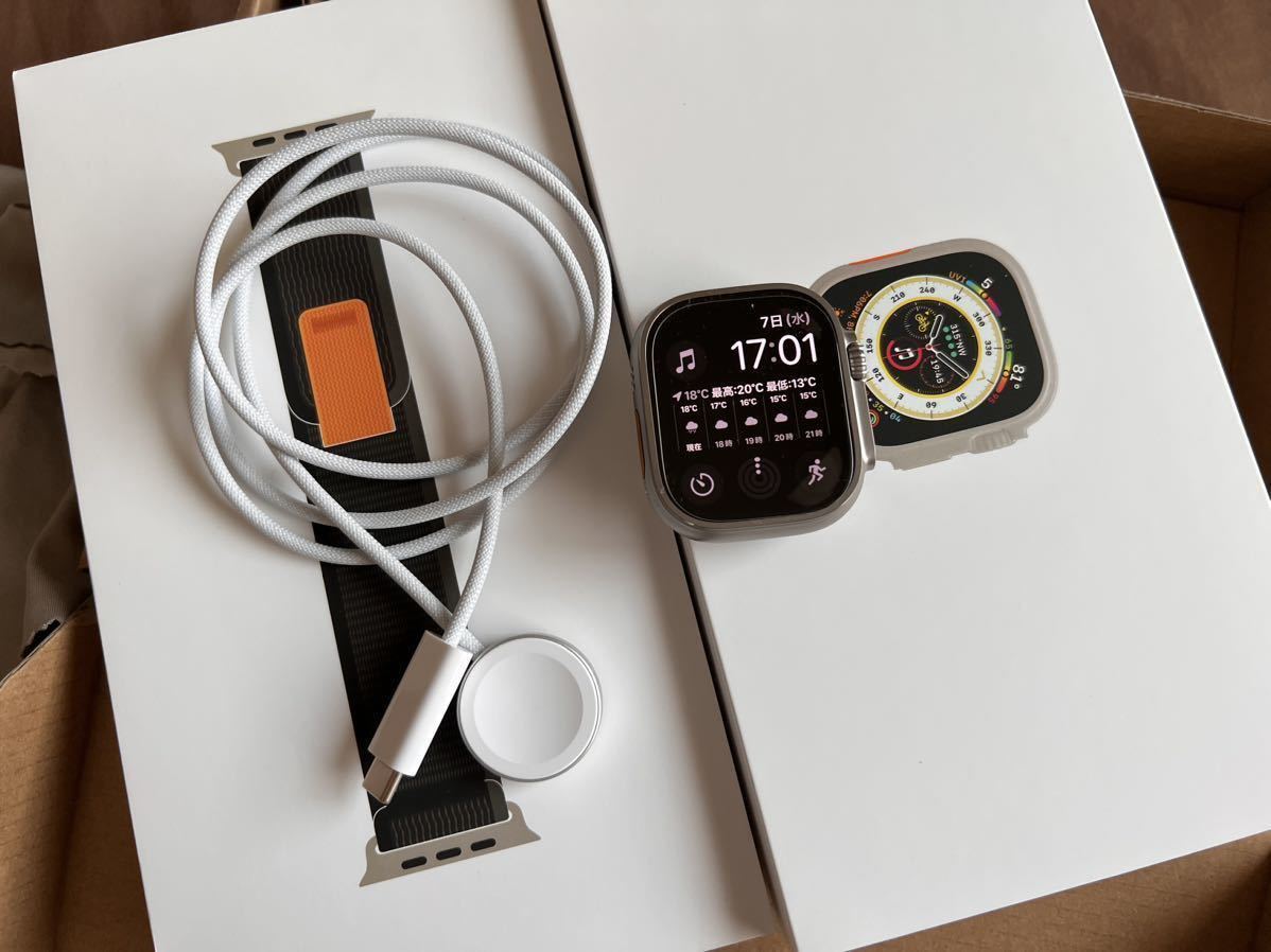 Apple Apple Watch Ultra GPS+Cellularモデル 49mm [グレイトレイルループ] 美品 