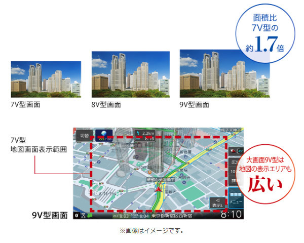 【取寄商品】ケンウッド9V型彩速ナビMDV-M910HDL+TBX-S002ジムニー(JB64W型)/ジムニーシエラ(JB74W型)用取付キットセット_画像4