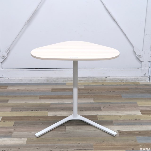 【中古・2021年製】 オカムラ ココモリ サイドテーブル ホワイト脚 木製の画像2