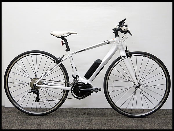 △美品! YAMAHA/ヤマハ 電動アシストクロスバイク YPJ-C 2段×9速 18段変速/電動クロスバイク/電動自転車/アルミフレーム