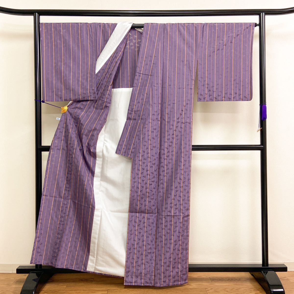 Yahoo!オークション - 着物月花 もじり織 ウサギ 単衣 御召 未使用品