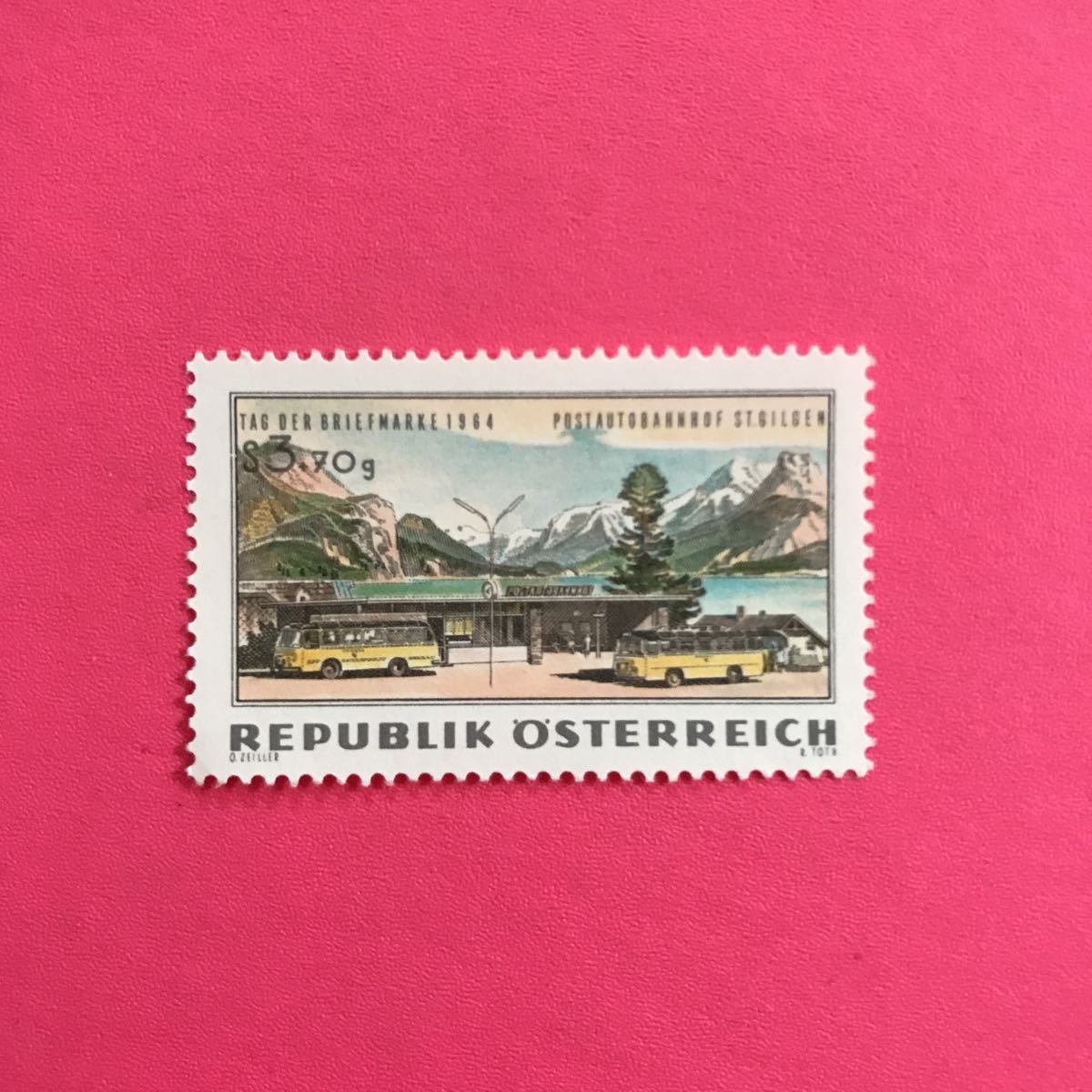 外国未使用切手★オーストリア 1964年 切手の日の画像1