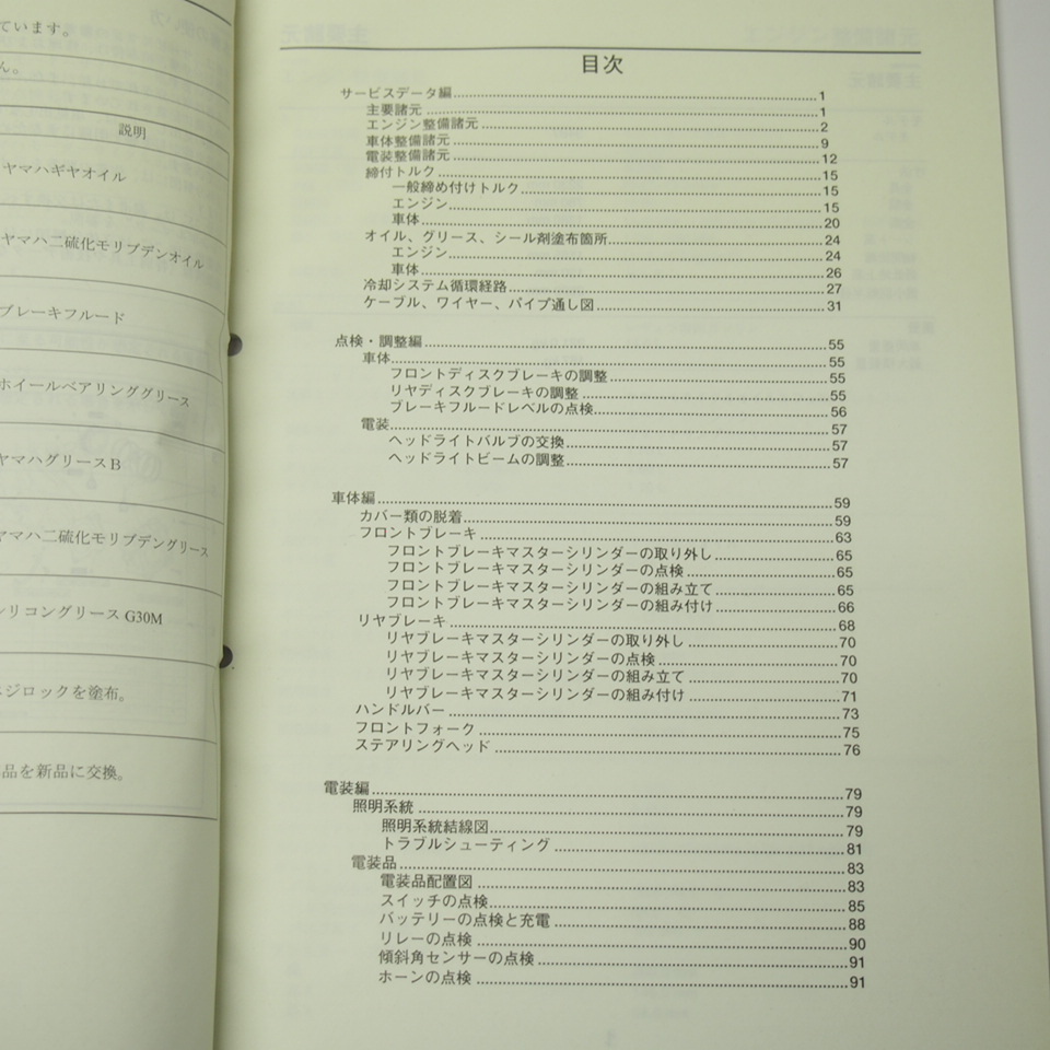 2009年YP400G補足版サービスマニュアル34B7グランドマジェスティ電装結線図有_画像3