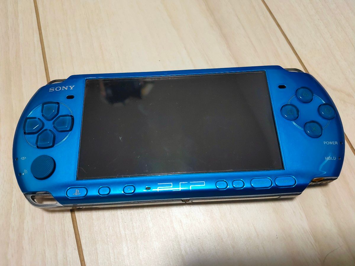 美品 動作確認済み PSP 3000 バイブラント・ブルー