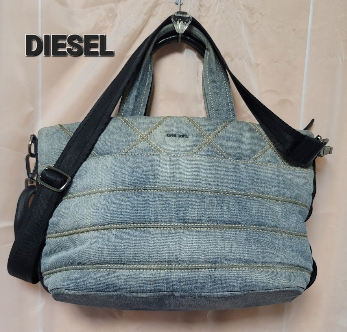 【DIESEL】ディーゼル トートバッグ ショルダーバッグ 2way デニム キルティング