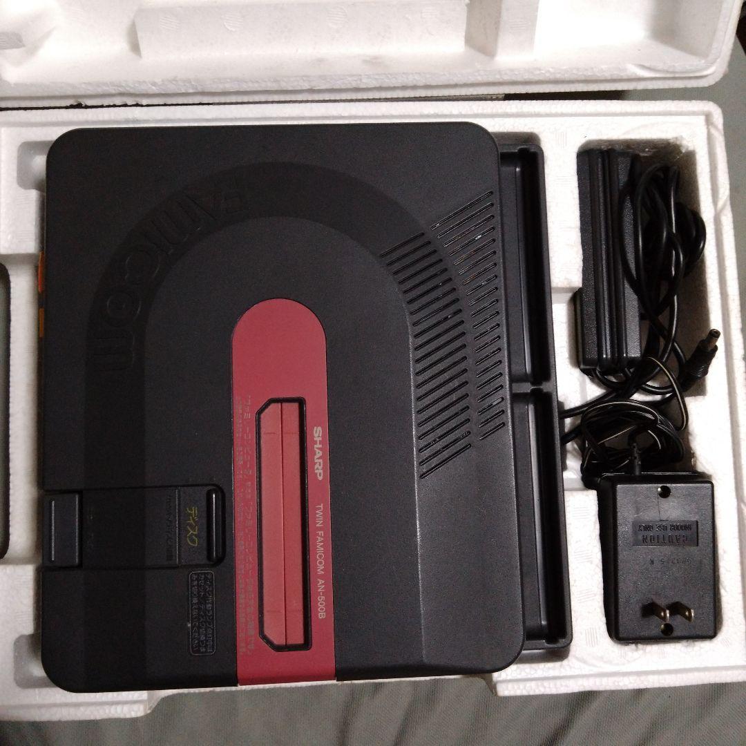 ツインファミコン 箱説明書付きブラック本体セット